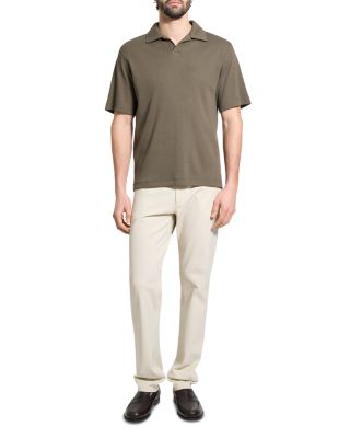 Short Sleeve Ribbed Polo Shirt