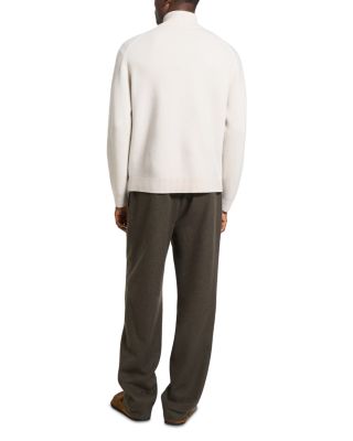 Long Sleeve Relaxed Fit Wool Turtle Neck Sweater