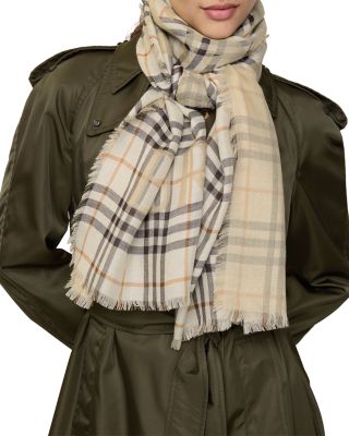 EKD Check Wool & Silk Scarf