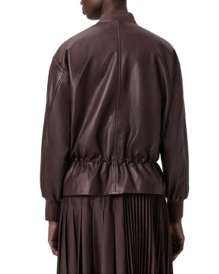 Sofi Leather Bomber Jacket