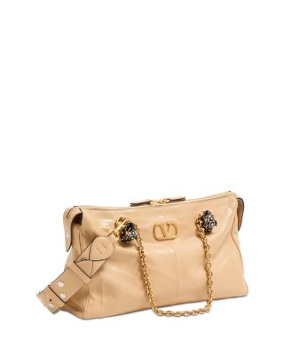 Nellcote Small VLogo Leather Crossbody Bag