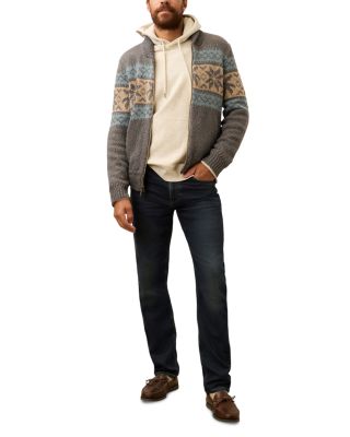 Snow Regular Fit Zip Cardigan Sweater  