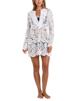 Ansley Paisley Crochet Cover Up Dress