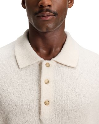 Hadone Relaxed Fit Wool Polo Sweater