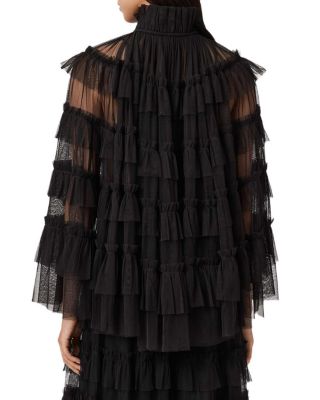 Aude Ruffle Cape