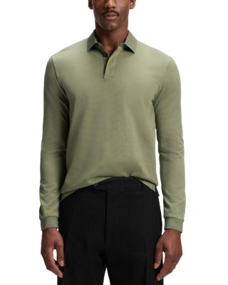 Pado Long Sleeve Mercerized Cotton Polo Shirt