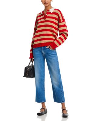 Lil Mid Rise Rambler Zip Cropped Jeans in Piece by Piece