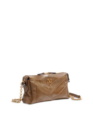 Panthea Small VLogo Leather Shoulder Bag 