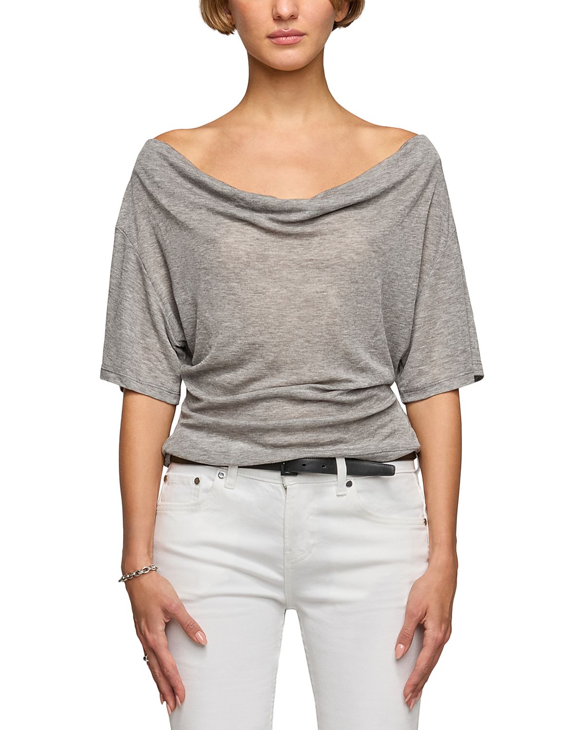 Eb Denim Madeo Cowl Neck Tee