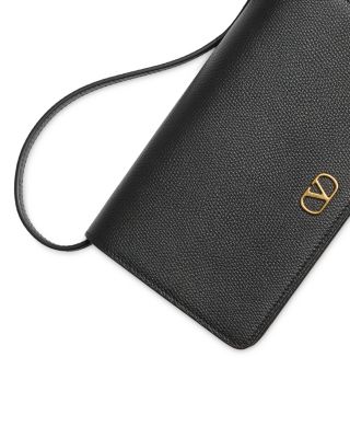 VLogo Signature Black Leather Mini Bag