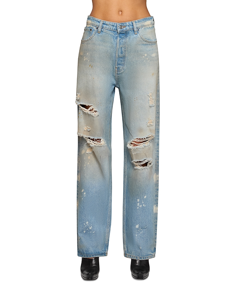Eb Denim Sophia High Rise Relaxed Straight Jeans
