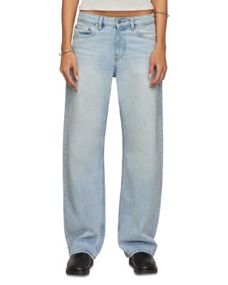 Alida High Rise Loose Bowed Jeans in Sanctuary