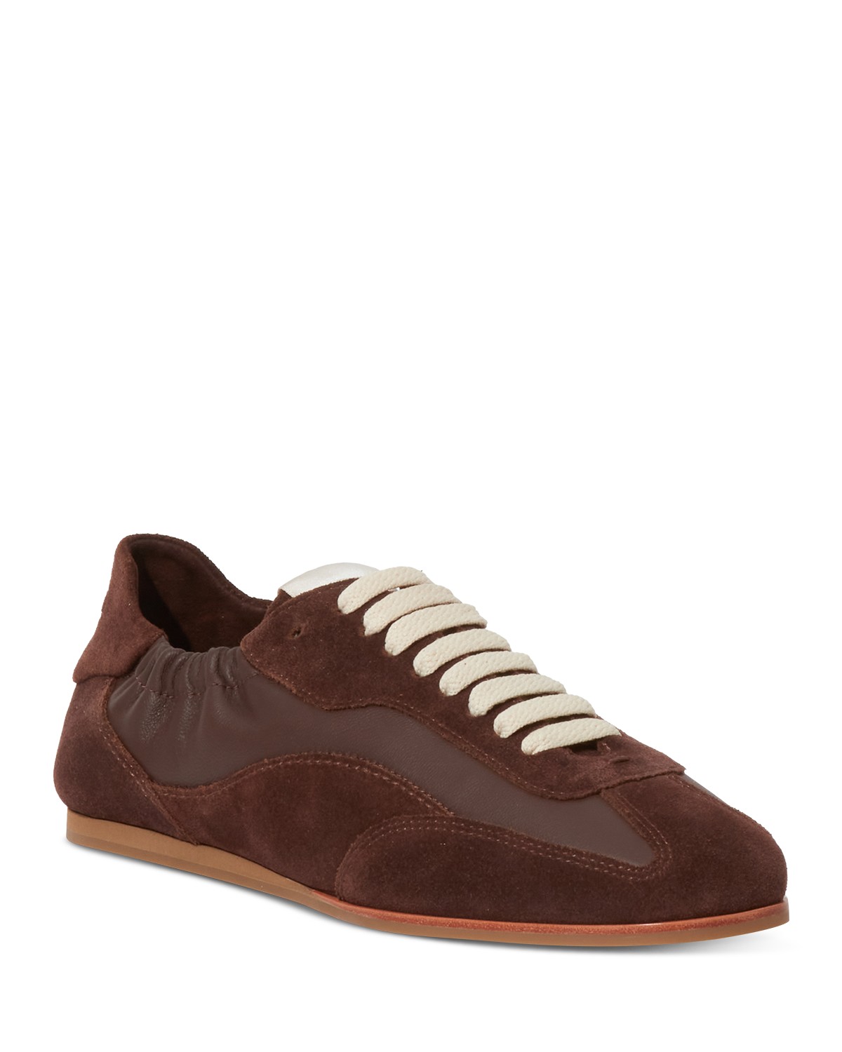 Simkhai Women's Georgie Elasticized Sneakers in Cacao