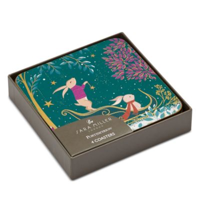 Sara Miller Woodland Tales Coasters, Set of 4