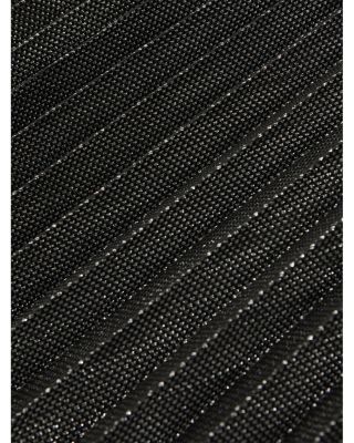 Taylor Metallic Pleated Midi Skirt