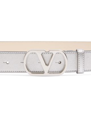 Belt H. 30 Women's White Leather Belt