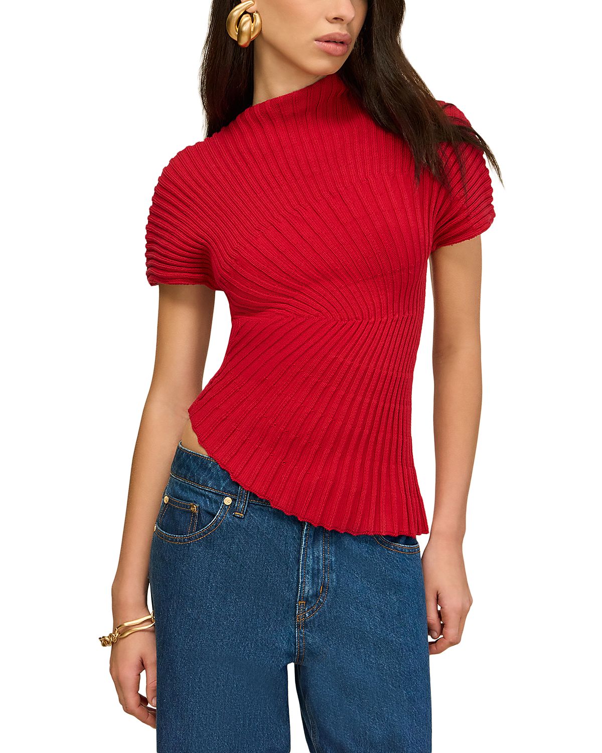 Cult Gaia Annemie Knit Top