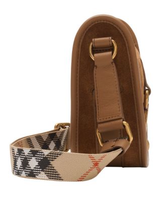 B Clip Mini Suede Messenger Bag