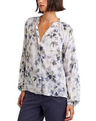 Long Sleeve Shirred Raglan Shirt