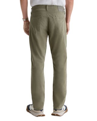 Everett Slim Straight Fit Twill Pants in Dusty Sage