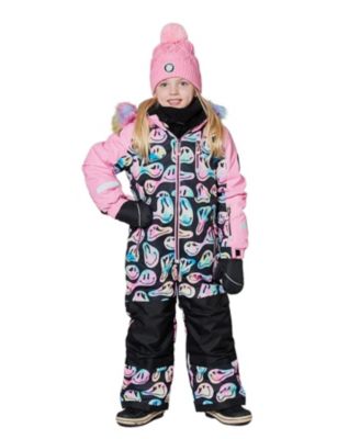  One-Piece Smiley Face Play Snowsuit - Big Kid