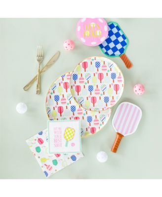  Pickleball Social Club Paper Dinner Plates,  Set of 8