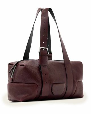 Ares Grained Leather Shoulder Bag