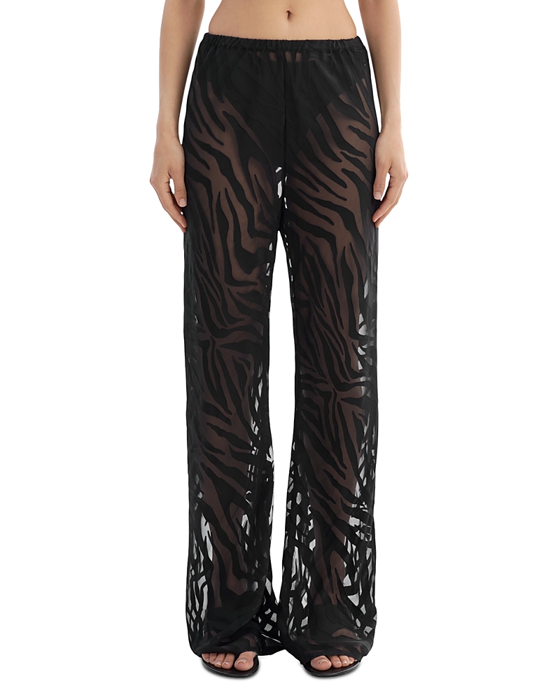 Lamarque Sheer Zebra Pattern Pants