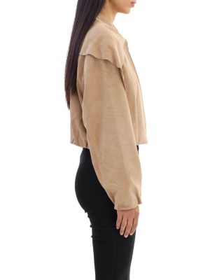Suede Scarf Jacket