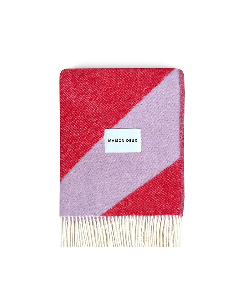 Maison Deux Swirl Cobalt Blanket, 51" L x 78" W