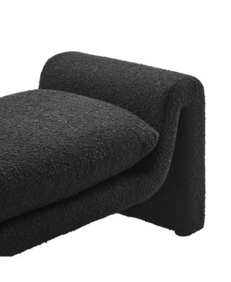 Waverly Boucle Fabric Bench