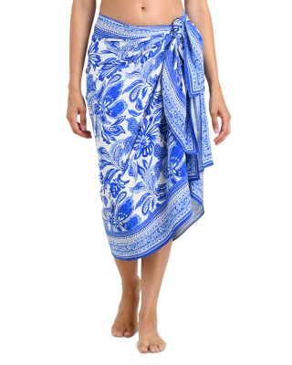 Botanical Brocade Pareo Swim Cover-Up