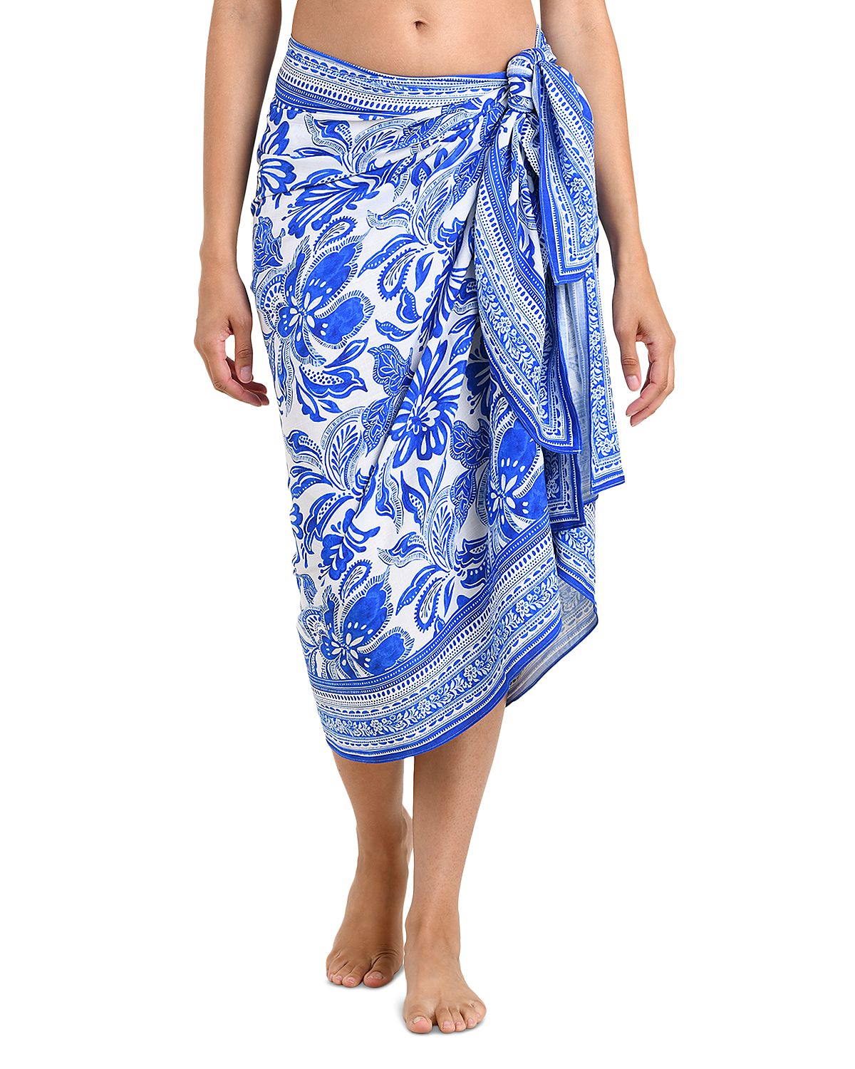 La Blanca Botanical Brocade Pareo Swim Cover-Up