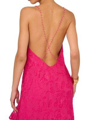 Clipped Jacquard Dress