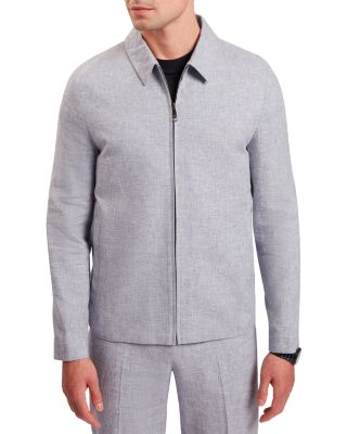 Ashleyj Linen Blend Harrington Jacket