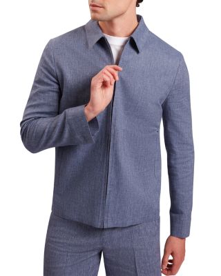 Ashleyj Linen Blend Harrington Jacket