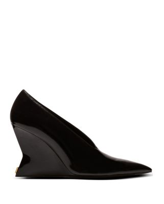 Women's Shiny Wedge Pumps