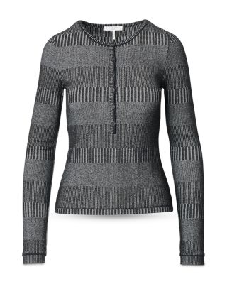 The Knit Two Tone Henley Tee