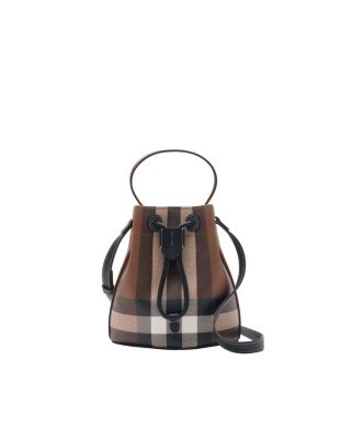 Mini Check Bucket Bag