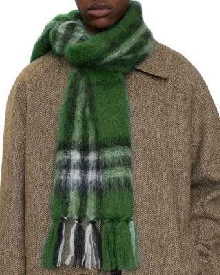  Check Mohair Wool Scarf