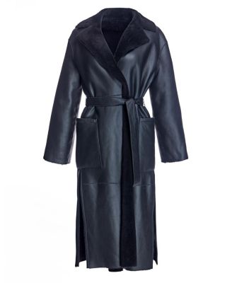 Shearling Lamb Wrap Coat