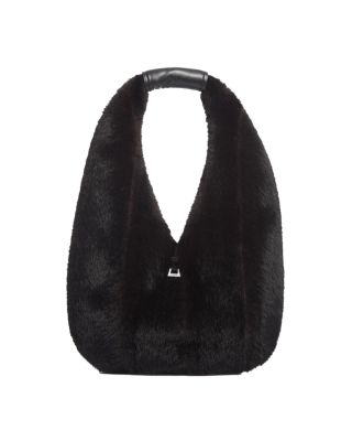 Colette Shaved Faux Mink Bag