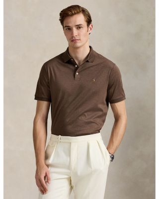 Polo Ralph Lauren Classic Fit Soft Cotton Polo Shirt In Brown