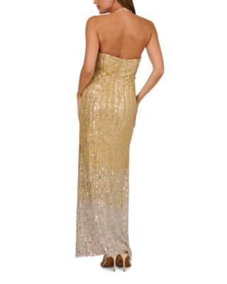 Beaded Halter Dress