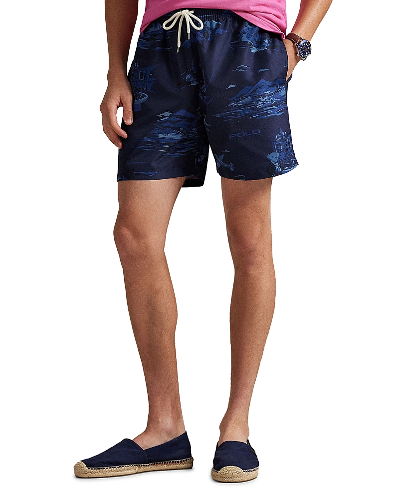 Polo Ralph Lauren 5.75 Traveler Bear Swim Trunks