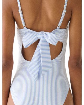 Bow Back One Piece Swimsuit