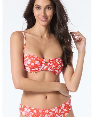 Ruched Bra Bikini Top & High Cut Bikini Bottom