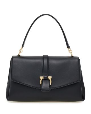 Front Flap Small Leather Handbag