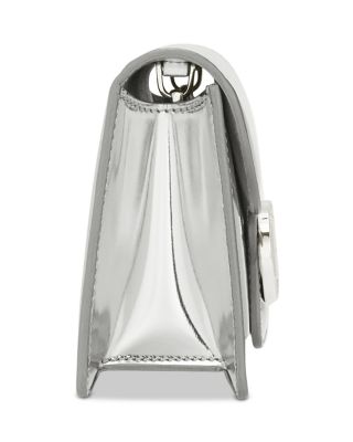 Double Gancini Mini Metallic Leather Chain Bag