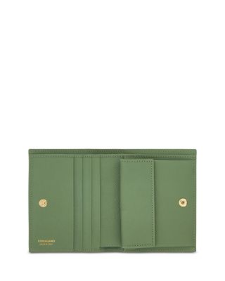 Gancini Compact Leather Wallet
